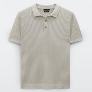 Custom Designer Summer Summer s krátkým rukávem Pletení svetr bavlna